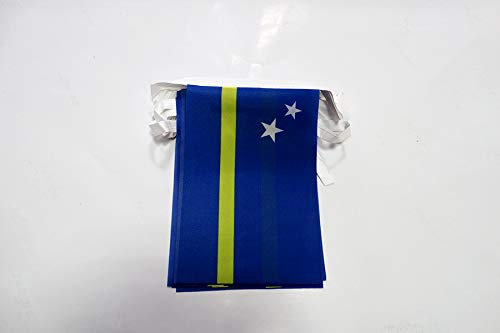 Ghirlanda 12 metri 20 Curacao Bandiere, 45 x 30 cm – BANDIERA OLANDESE 30 x 45 cm – AZ FLAG
