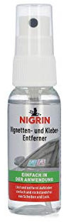 NIGRIN Vignetten- und Kleber-Entferner, löst und entfernt Aufkleber, 30 ml, weiß