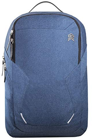 STM Bags Myth Pack 28L Rucksack für 15-Geräte - Slate Blue [Gepolstertes Hauptfach I 3 Zusatzfächer I Wasserabweisend I Stoßschutz an der Unterseite I CableReady System I Designed for Surface]