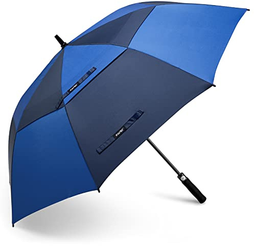 G4Free 47/54/62/68/72 Inch Regenschirm Groß Stockschirm Sturmfest Golf Schirme Automatik Regenschirm XXL für Herren Damen Doppelt Überdachung Belüftet