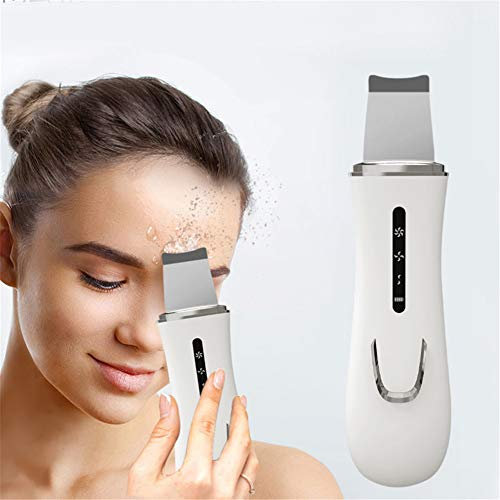 Depurador de la piel facial, espátula ultrasónica de la piel, limpiador facial con vibración sónica eléctrica, reduce las arrugas/elimina puntos negros/piel muerta/blanqueamiento