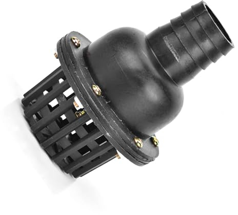 Wasserpumpenfußventil, PVC Rückschlagventil für Brunnenpumpe, Schwarz, 1,5 Zoll 2 Zoll 2,5 Zoll 3 Zoll 4 Zoll | Rückschlagventil für Wasserpumpen, verhindert Rückfluss, langlebig, für Brunnen & Bewässerung