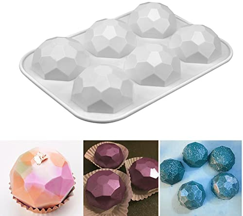 Silikon-Edelstein-Diamant-Mousse-Form, Kuchen, Fondant, Schokolade, Backform, Eiswürfel, Seifenherstellung, Edelstein, Dessert, Gelee, Süßigkeiten, Backgeschirr, Tablett, Cupcake-Dekoration
