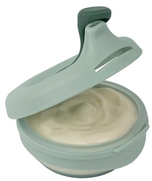 b.box Alimentador de Comida para Bebé Reutilizable Fill + Feed | Contenedor de Silicona para Comida de Bebé con Tapadera | Apto para Microondas y Lavavajillas | Sin BPA | 4 m+ | 110 ml