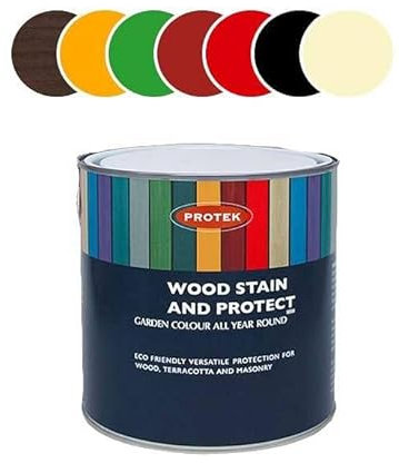 Protek Wood Stain and Protect - 1 Litre - Sky Grey Blue