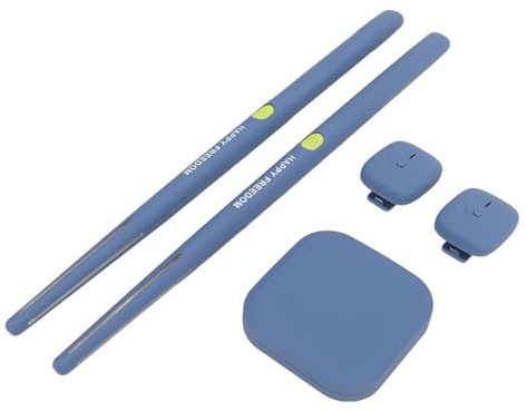 VGEBY Virtuelles Schlagzeug-Set, Virtual-Reality-Schlagzeug-Set, Tragbares Elektronisches Schlagzeug-Set für Anfänger, Kinder und Erwachsene (Blue)