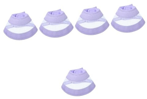 FRCOLOR 5stücke Cat Collar Weicher Verstellbarer Kegelkragen Für Katzen Und Kleine Hunde Hilft Stoppt Lecken Und Kratzen