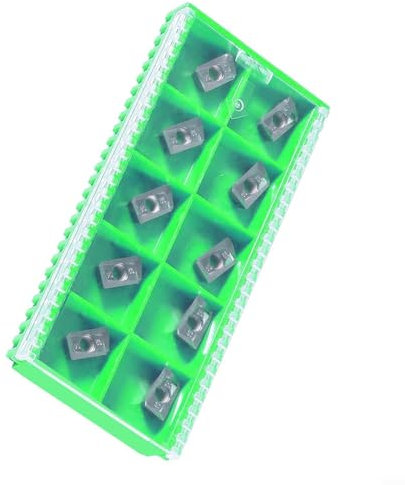 Lot de 10 inserts en carbure APKT160408LH pour fraises à surfacer indexables et fraises en bout pour finition et ébauche