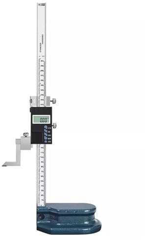 Calibro elettronico di altezza con schermo LCD e base in metallo, per fresatrice e sega da banco