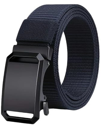 YIMAIWLX gürtel damen Tactical Gürtel Quick Release Outdoor Metall Gürtel Soft Real Nylon Sport Zubehör Männer Schwarz Gürtel-dunkelblau-120cm