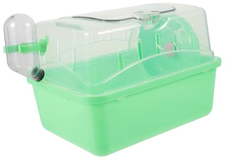 BELLIFFY Hamsterkäfig Zwerghamsterkäfig Kleiner Haustierkäfig Mäusekäfig Groß Für Hamster Rattenkäfig Mit Spielbereich Fressbereich Aus Kunststoff Für Hamster Und Hausmäuse