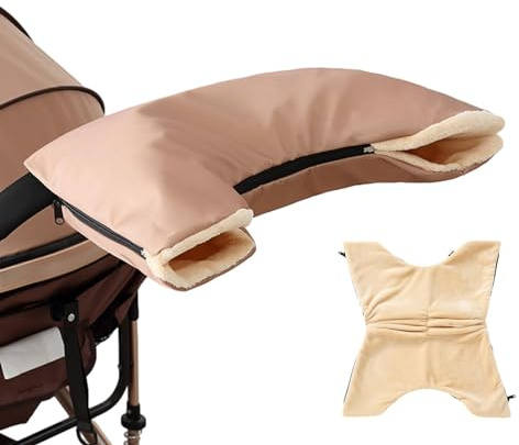 Barnvagnshandskar – handmuff för barnvagn | Handvärmare för barnvagn | Handmuff för barnvagn | Barnvagnsvantar | Andningsbara barnvagnsvantar för styre, barnvagnsstrimmuffar för barnvagnar, promenader