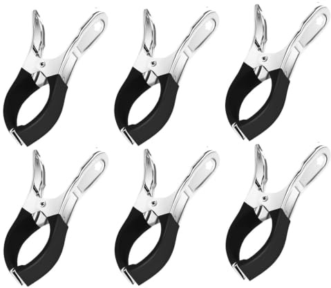 Lot De 6 Clips De Serrage pour Bâche De Piscine,Pinces À Ressort PourColles | Piscine, Photographie, Serre-Joints À Ressort Pinces À Linge En Acier Inoxydable Pour Collage, Photographie, Piscine