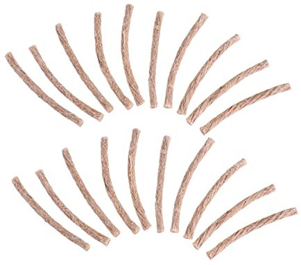 Toddmomy 10pcs Honey Wax Hemp Rope Wick Fire Starter Cord Set, Camping and Hiking Flammable Fire Starter Rope for Outdoor Survival and Bbq