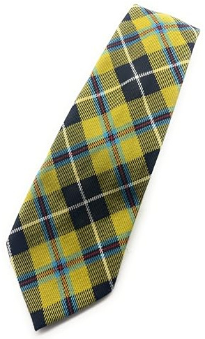 Scottish Tartan Necktie, Traditional Clan Pattern, Made in Scotland, Multiple Tartans Available (Cornish National)