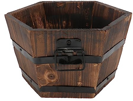 TINEASUR Pot De Fleurs Élégant en Bois Massif pour Plantes Dintérieur pour Balcon Jardin Maison
