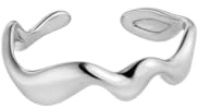 Purelei Abstract Wave Ring Damen – Verstellbarer Damenring aus langlebigem Edelstahl – Wasserfeste Ringe – Schmuck für deinen individuellen Look