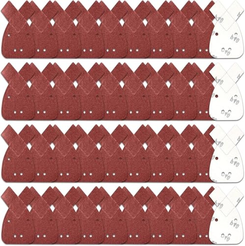 Angelkiss Black Decker Mouse Sanding Discs for Palm Sanders Sandpaper Mouse Sanding Sheets Assorted Grits 40/60/80/120 (Pack of 40)
