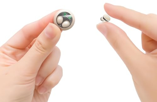 M-LID 7S Pro Mini Invisible Sleep Earbuds Bluetooth 5.4 - Cuffie in-ear wireless ultra-piccole per chi dorme di lato, 48 ore di riproduzione, modalità notturna senza luce, impermeabile IPX5, microfono