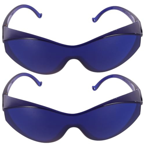 HAPINARY Gafas Protectoras para Depilación Ipl 2 Unidades Color Azul Lentes de Seguridad para Tratamientos Estéticos Accesorios Prácticos para Protección Ocular en Belleza y