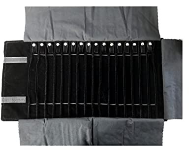 Wzmzjy Astuccio Arrotolabile per Gioielli, Portatile, Multifunzionale, di Grande capacità, Leggero, Organizer per Gioielli, Custodia per Ciondoli, Bracciali, Stile a
