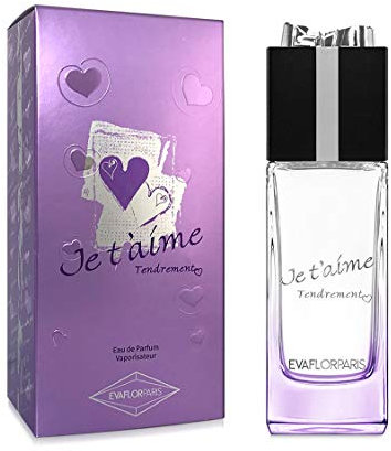 JE T'AIME Tendrement • Eau de Parfum 100 ml • Vaporisateur • Parfum Femme • EVAFLORPARIS
