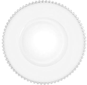 SWEET HOME Sottopiatto in Vetro Trasparente perlinato cod.SV00540LU cm 2,4h diam.34 by Varotto & Co.