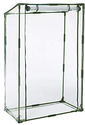 Chicreat Serre à toit incliné avec bâche imperméable, pour balcon et jardin, 150 x 98 x 49 cm