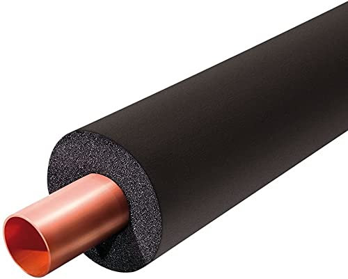 Tubo Isolante del Condizionatore d'Aria elastomerico flessibile a celle chiuse gomma per isolamento (D 15mm SP 9mm)