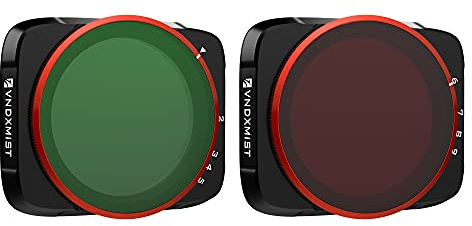 Freewell Variable ND (Mist Edition) 2-5 Stop, 6-9 Stop 2 Pack VND Filtres Compatible avec Air 2S Drone