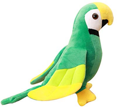 Lifelike Plush Parrot Toy - 10 Inch Stuffed Bird with Bright Colors, Vivid Eyes, and Soft Texture for Kids' Parties and Home Decoration