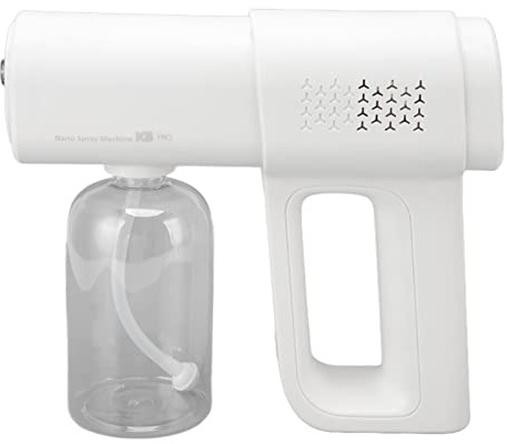 Handheld Atomizer Sprayer, Nano Steam Gun Rechargeable, 380ml Portable Electric Disinfectant Fogger Nano Spray Gun with Light Atomizer for Home, Offoce, School, Car