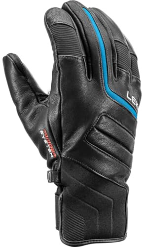 LEKI Phoenix 3D Handschuhe, Black-Vintage Blue, EU 8.5