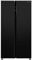 Russell Hobbs Freestanding American Fridge Freezer 442 Litre 70/30 Black Super Freeze Function 177cm Tall & 90cm Wide with 5 Glass Shelves, 2 Year Guarantee, RH90AFF201B