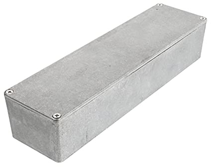 Gitarreneffektgerät Aluminium Pedalbox Silber 1032l 1 Stück | Aluminiumdruckguss, Ersatz Gehäuse für Stompbox, Musikzubehör für Austausch