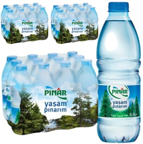 PNRA Lot de 36 bouteilles d'eau de source naturelle 500 ml