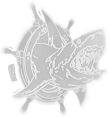 VILLFUL Haifisch-untersetzerform Aus Silikon Für Harz-epoxid-projekte Formschöne Diy-untersetzer Zum Selbermachen