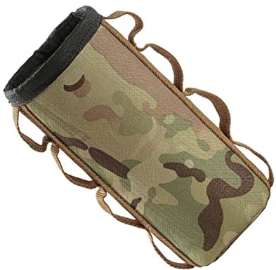 TOKIDNY Gas Tank Protector Cover Small Portable Outdoor Camping Oxford Cloth Insulation Bag Camouflage for Mini Gas Canisters
