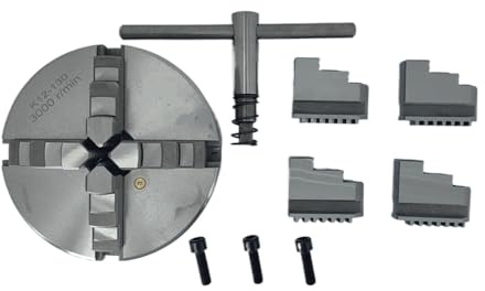 Drehfutter K12-125/130/160/200/250 (4,92/5,12/6,3/7,87/9,84 ft) 4-Backen-Drehbank-Handspannfutter mit selbstzentrierendem Spannfutter for mechanische Drehmaschinen zur Holzbearbeitung(K12-200)