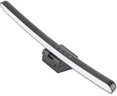 Fafeicy Lampada del Monitor del Computer, Monitoraggio del Tocco di Luce Dimmtura Interfaccia di Tipo C Regolabile 5V 1A Design Ottico Asimmetrico -Materiale ABS per PC