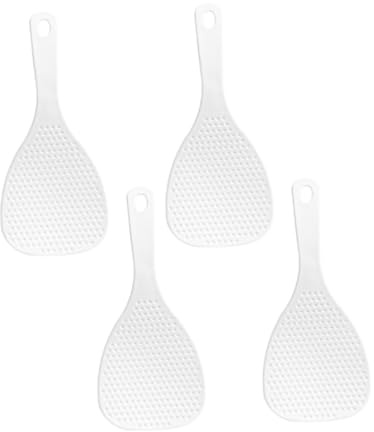 ELAYARD 4pcs Non-Stick Rice Spoon Rice Paddles for Kitchen Supplies Spatula for Serving Soup and Cooking
