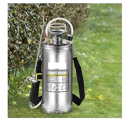 Rociador manual de 4-12L, rociador de riego de acero inoxidable, bomba atomizadora, rociador de limpieza for el hogar y el jardín(4L 1Gal)