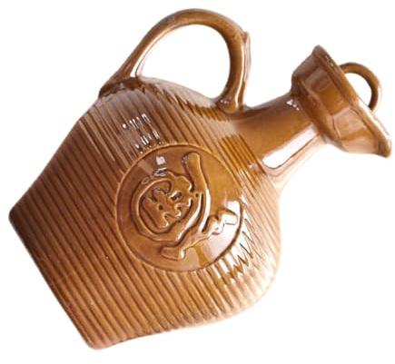 UTHCLO Portable Ceramic Wine Jug with Lid and Handle for House, Office, and Desktop Use Multi-Functional Wine Kettle
