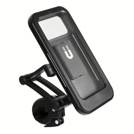 MOMOHCHGBT Soporte Móvil Moto Soporte para Teléfono Bicicleta Resistente Al Agua con Pantalla Táctil Giratorio 360° Fabricado En ABS Compatible Smartphones 4,7 A 6,8 Pulgadas Porta Teléfono Bicicleta
