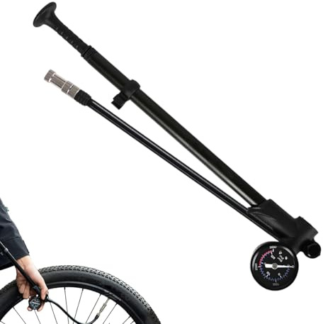 Pompe d'amortisseur numérique, 21 Bars en d'aluminium Portable - Manomètre numérique de vélo Pompe d'amortisseur | pour Suspension arrière Trail Quotidien Trail