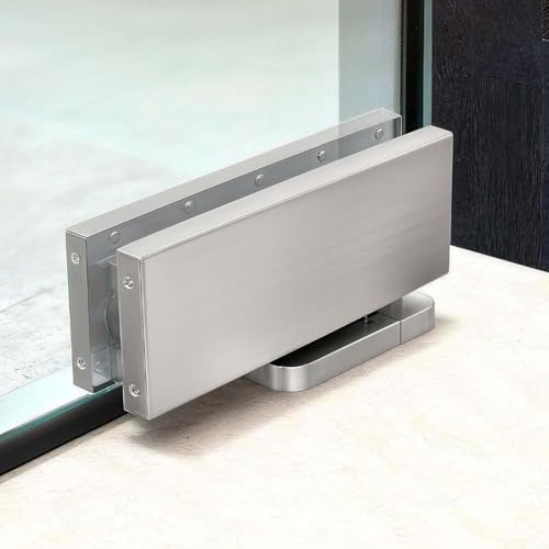 Chiudiporta idraulico nascosto, chiusura automatica per porte in legno e acciaio, velocità regolabile, molla invisibile silenziosa per pavimento (233)