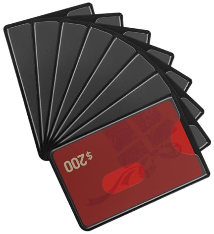 Jxiwfvl 8 Stück RFID Blocker Kartenhülle, RFID Blocker Karte, Kreditkartenhülle Schutz,Kartenhülle Für Kreditkarten Und EC Karten, NFC Schutzhüllen, Credit Card Protector