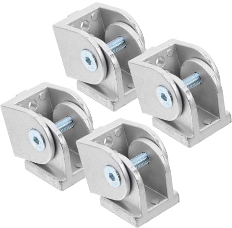 GRIRIW Drehgelenke Flexibel mit Einfacher Montage 4 Stück aus Zinklegierung Drehverbinder für Aluminiumprofile 3030