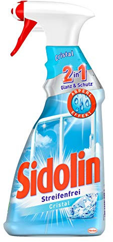 Sidolin Cristal Spray, Glasreiniger, 2er Pack (2 x 500 ml)