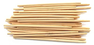 ThinkBamboo SemiPoint Spieße für Lebensmittel, 5 mm dick, 14 cm x 5 mm, 100 Stück